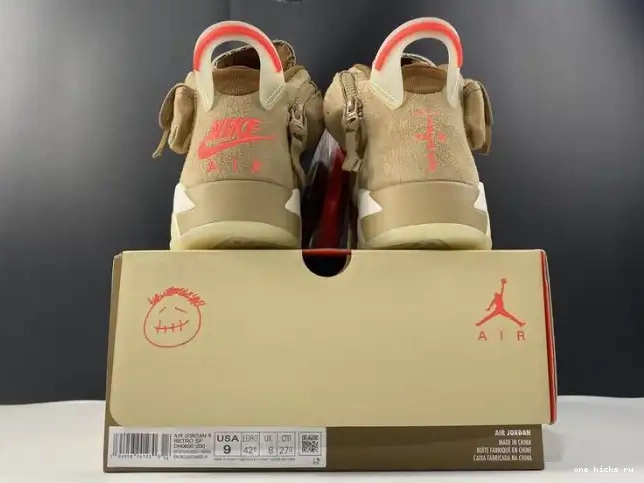 Rep Onekick DH0690-200 6 Khaki Jordan Air Retro British Travis Scott 0429
